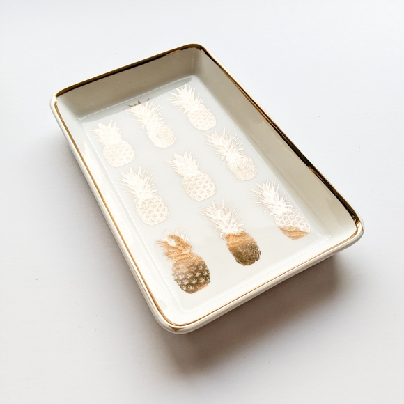 J Crew Gold Pineapple Tray - Picture 6 of 11